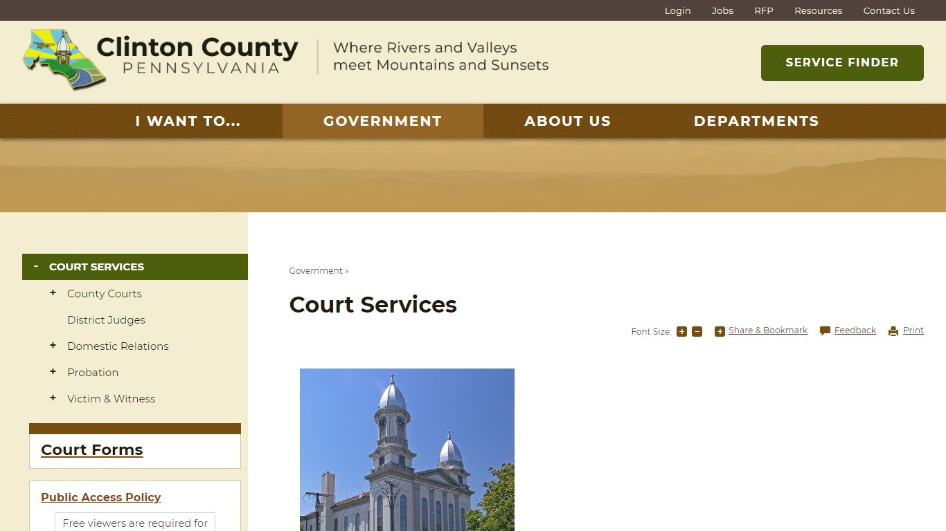 Court Services | Clinton County, PA